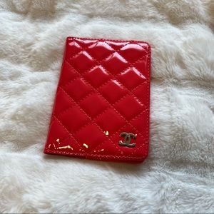 chanel passport holder